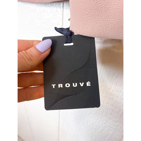 TROUVE Oversized Dusty Mauve Moto Biker Jacket US L NWT - Picture 6 of 7